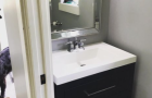 bathroom sink install
