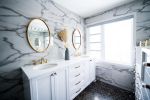Nanaimo Plumbing grey marble bathroom